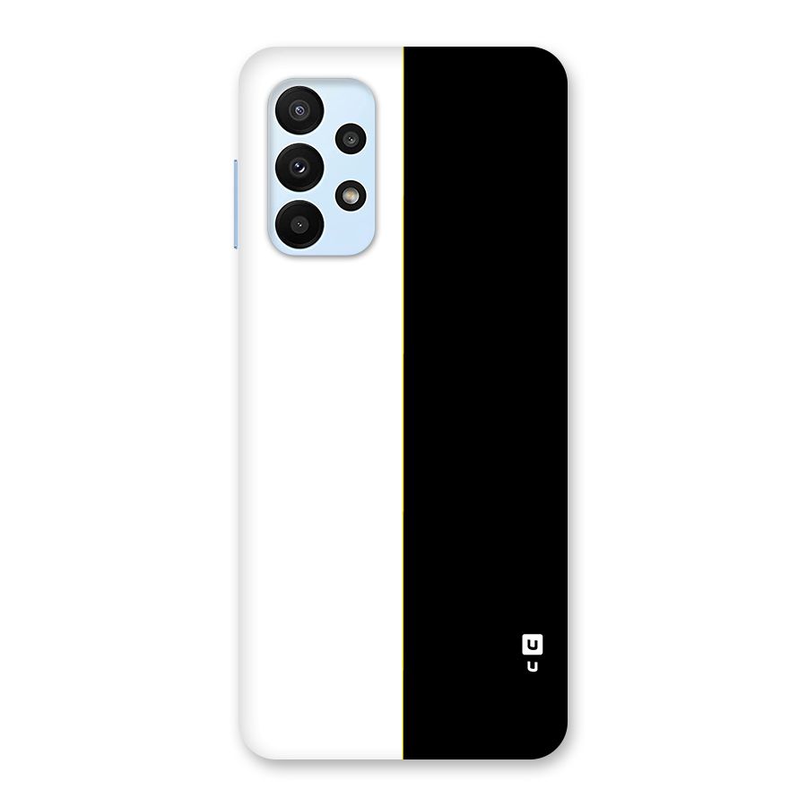 White Black Super Minimalistic Back Case for Galaxy A23