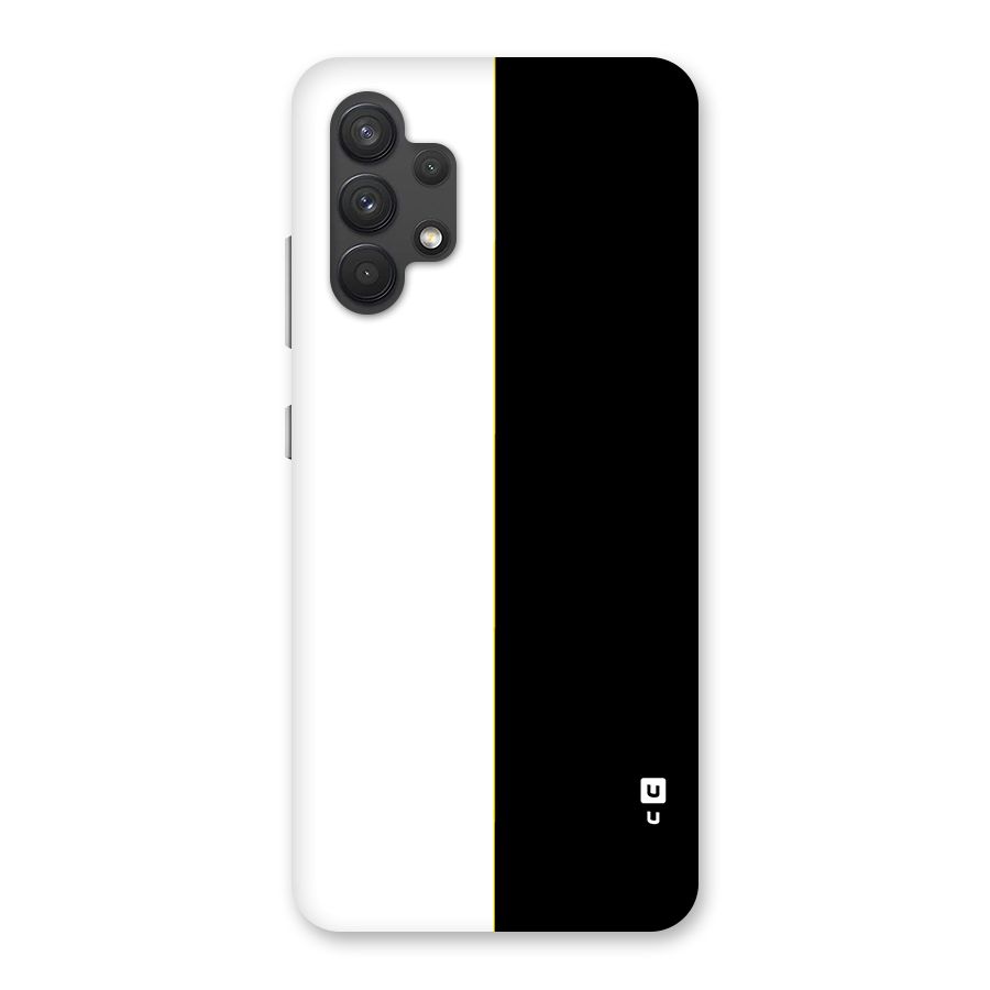 White Black Super Minimalistic Back Case for Galaxy A32