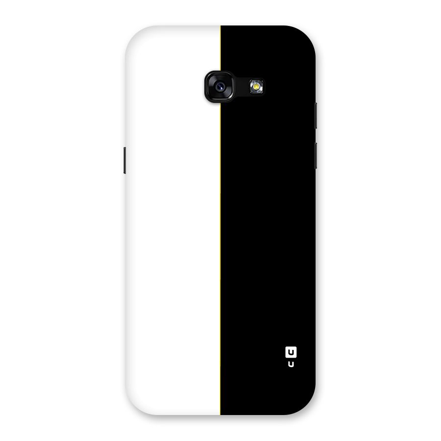 White Black Super Minimalistic Back Case for Galaxy A5 2017