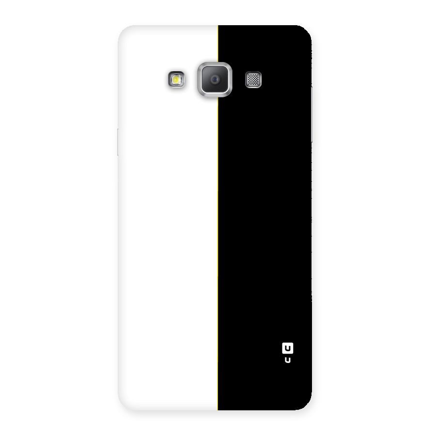 White Black Super Minimalistic Back Case for Galaxy A7