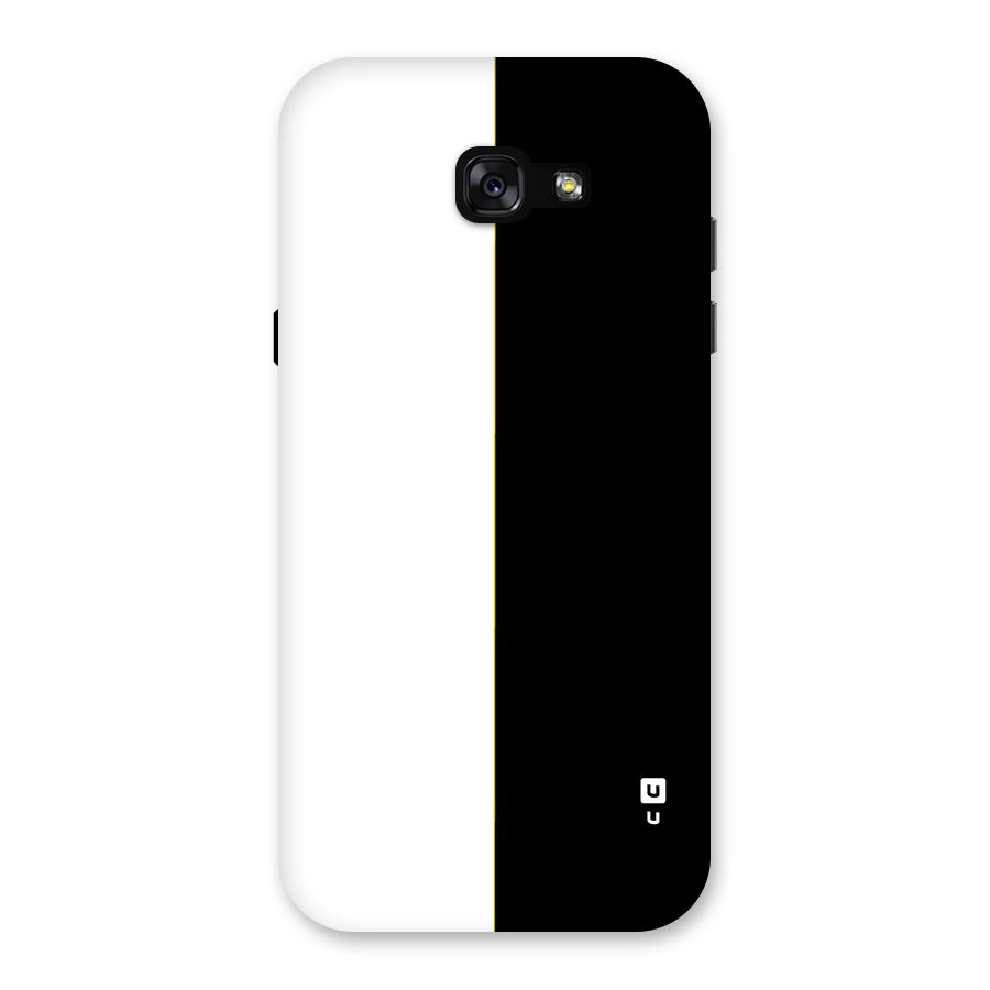 White Black Super Minimalistic Back Case for Galaxy A7 (2017)