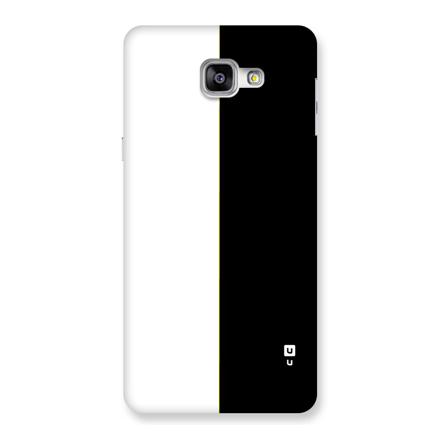 White Black Super Minimalistic Back Case for Galaxy A9