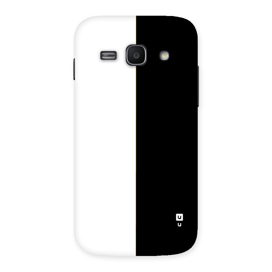 White Black Super Minimalistic Back Case for Galaxy Ace3