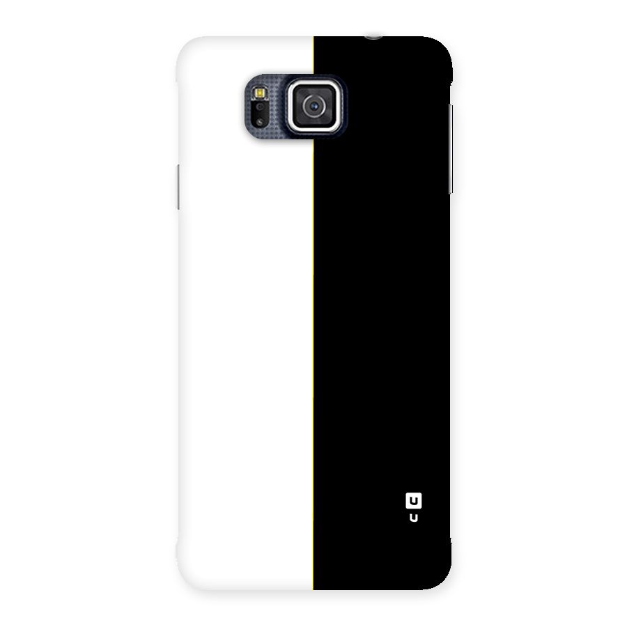 White Black Super Minimalistic Back Case for Galaxy Alpha