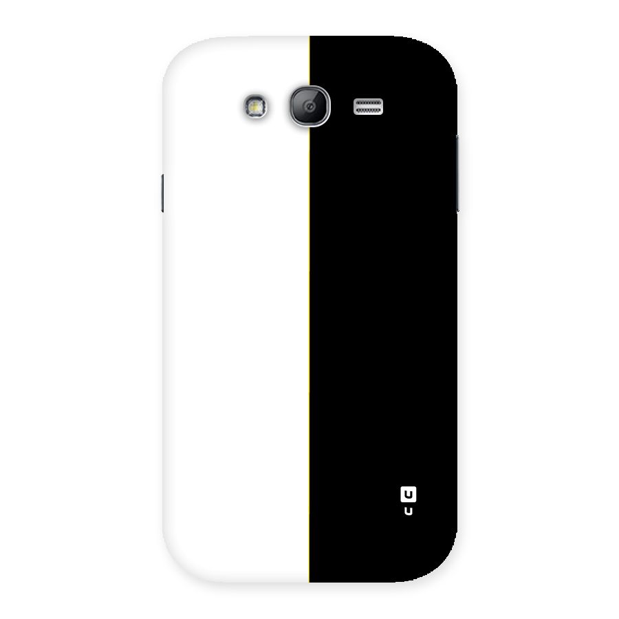 White Black Super Minimalistic Back Case for Galaxy Grand