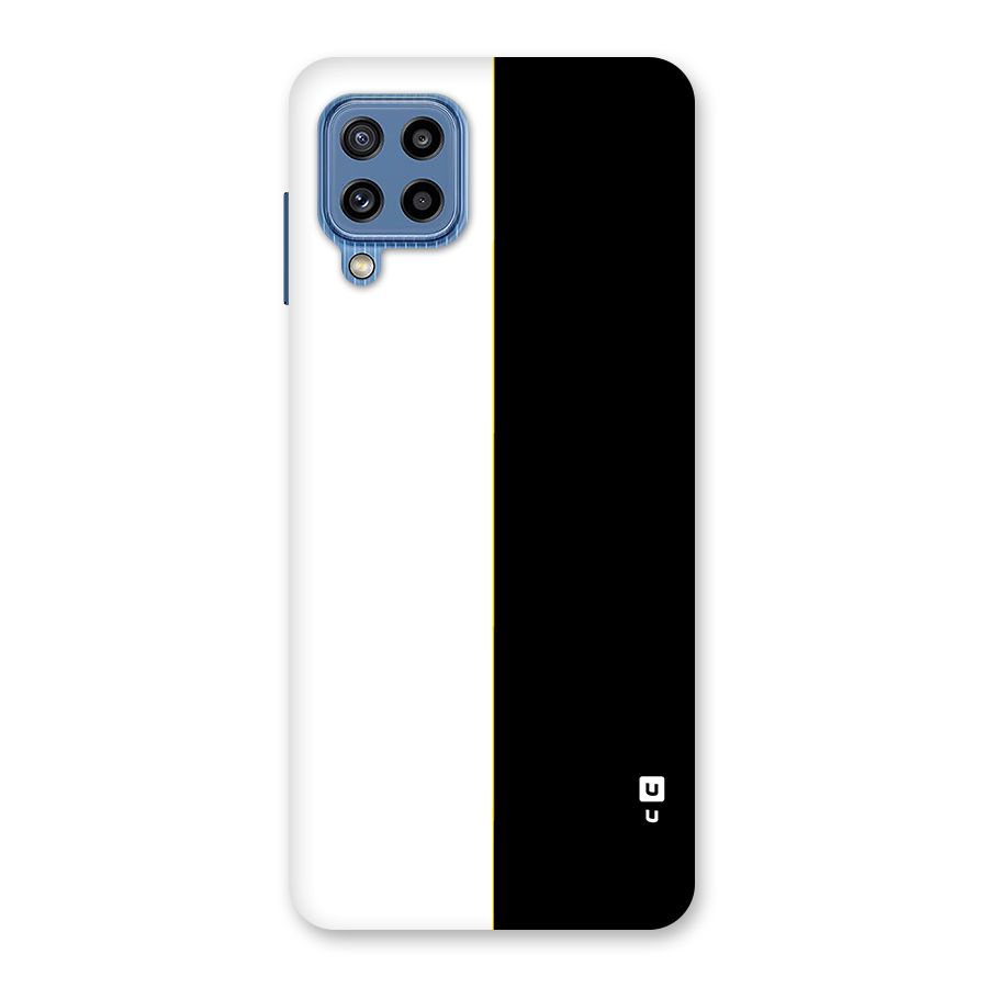 White Black Super Minimalistic Back Case for Galaxy M32