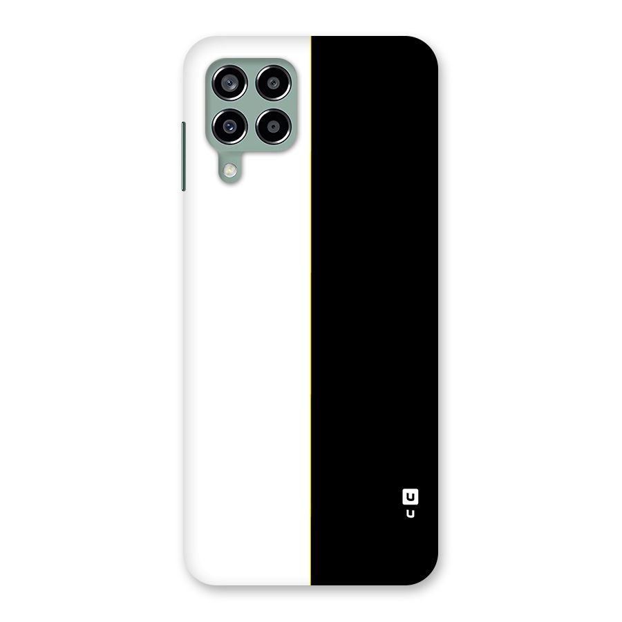 White Black Super Minimalistic Back Case for Galaxy M33