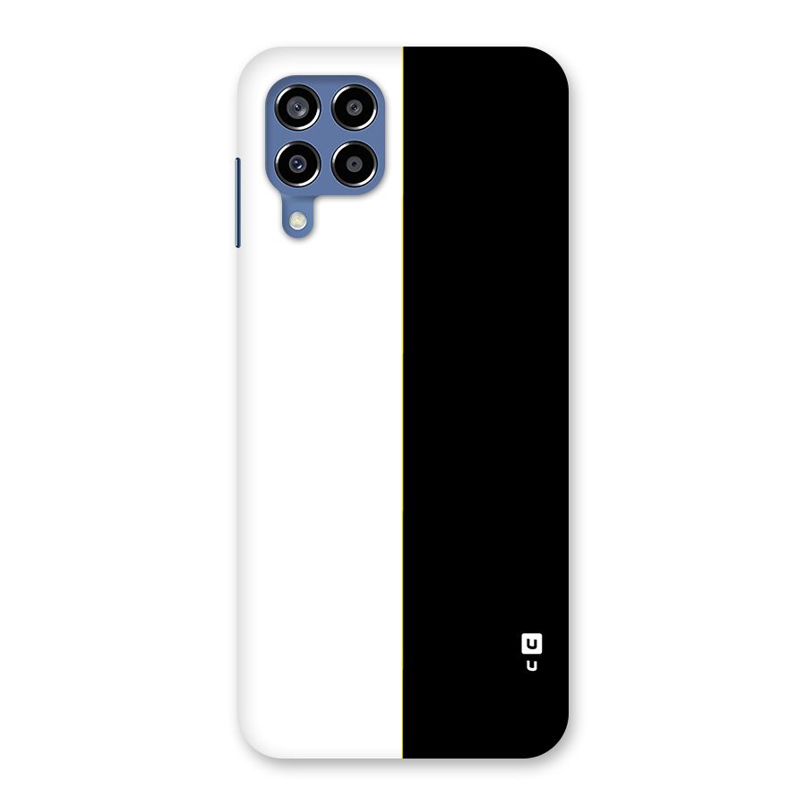 White Black Super Minimalistic Back Case for Galaxy M53 5G