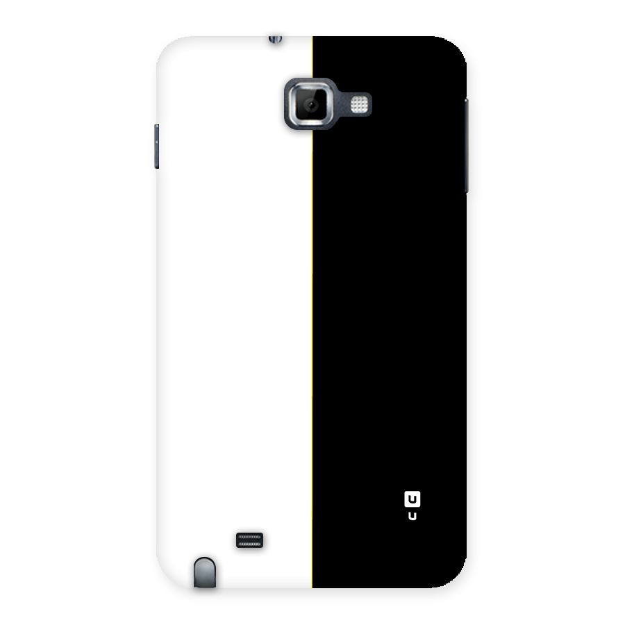 White Black Super Minimalistic Back Case for Galaxy Note
