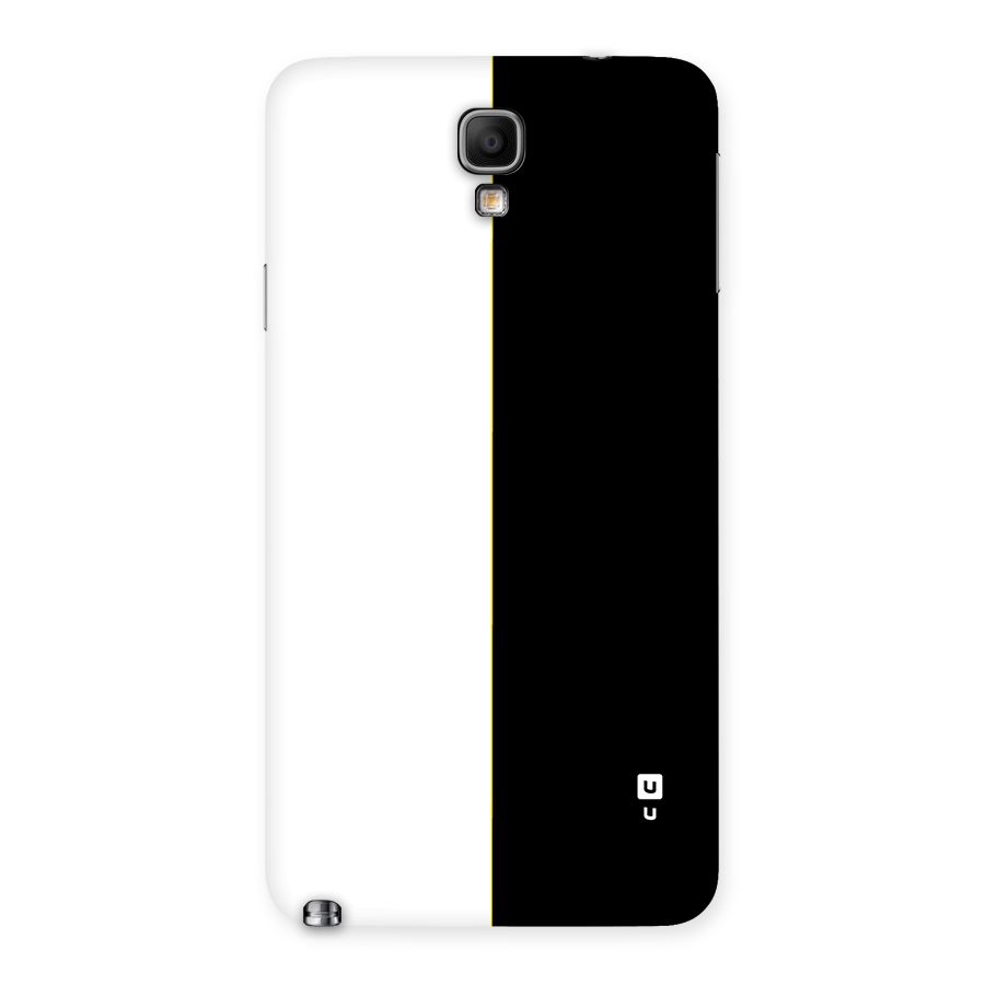 White Black Super Minimalistic Back Case for Galaxy Note 3 Neo