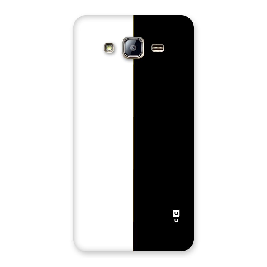 White Black Super Minimalistic Back Case for Galaxy On5