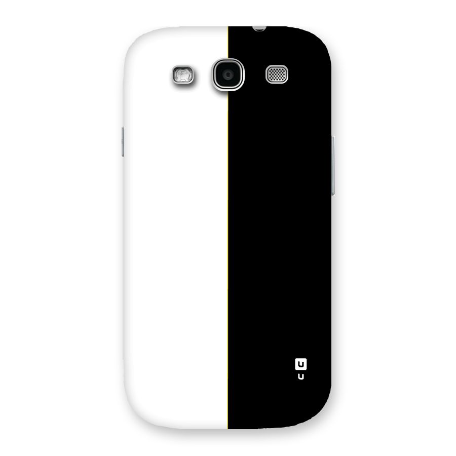 White Black Super Minimalistic Back Case for Galaxy S3