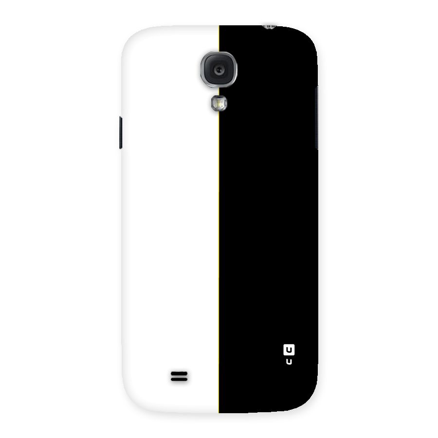 White Black Super Minimalistic Back Case for Galaxy S4