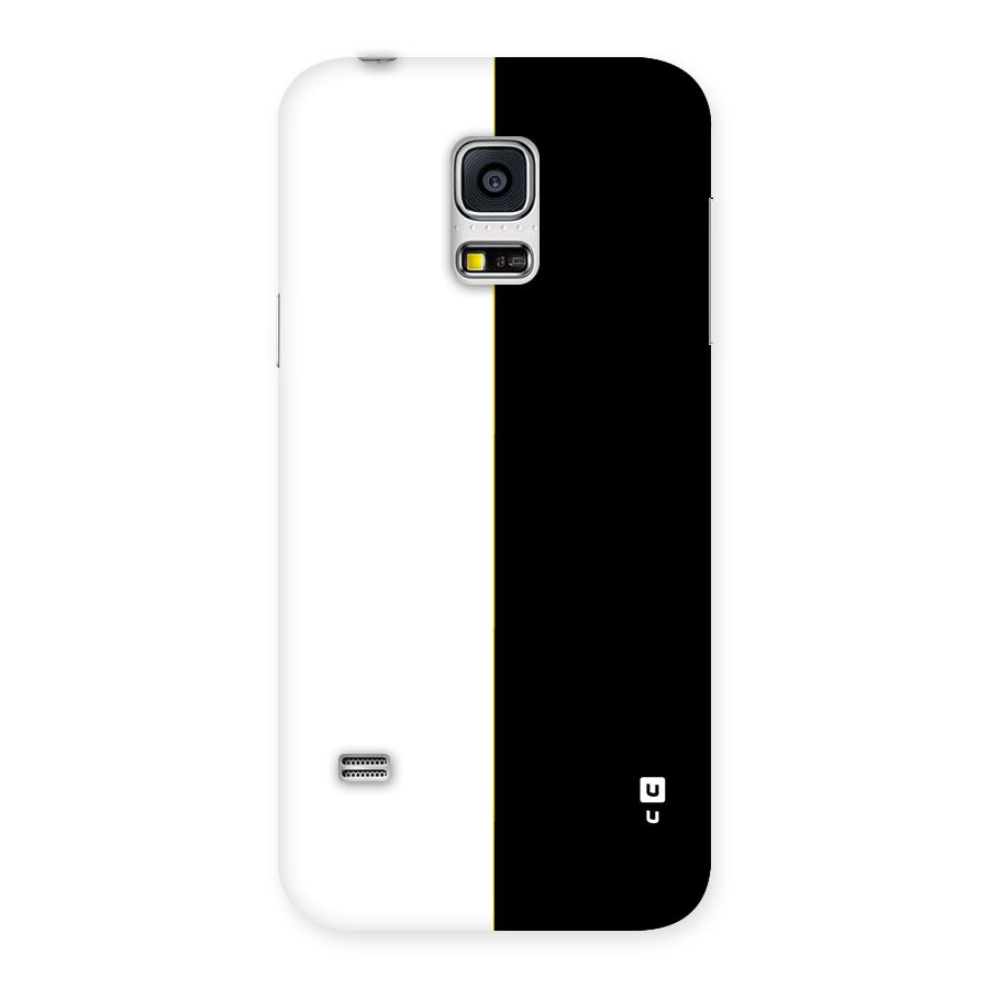 White Black Super Minimalistic Back Case for Galaxy S5 Mini