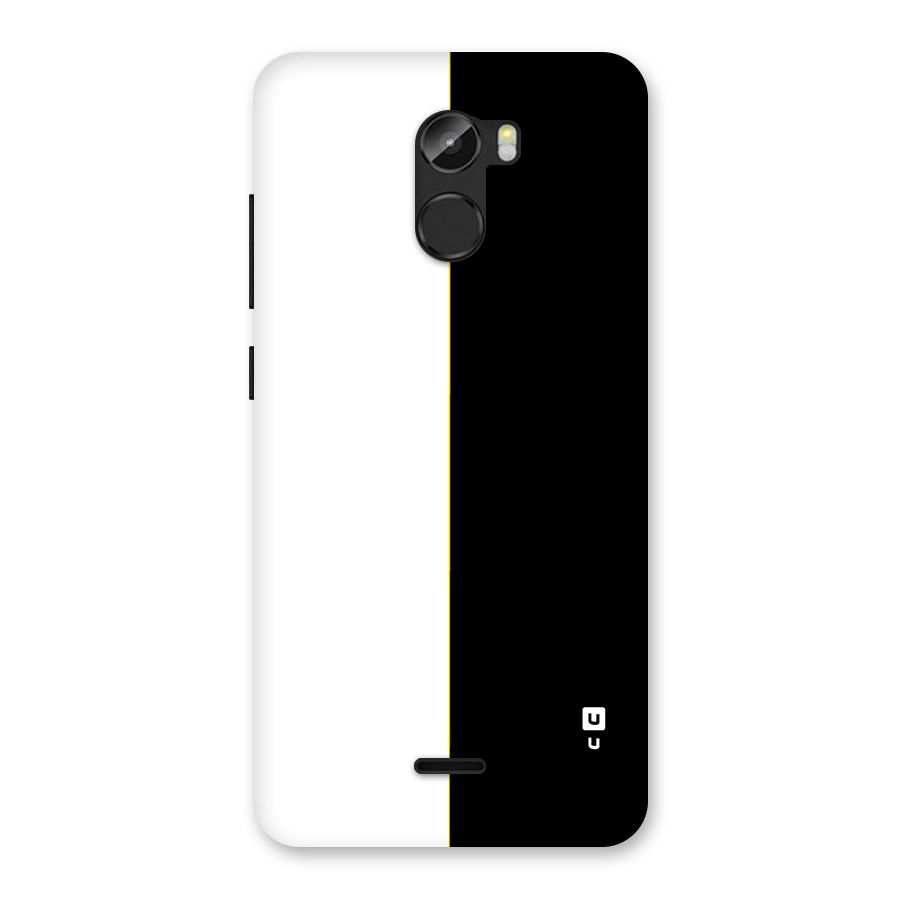 White Black Super Minimalistic Back Case for Gionee X1