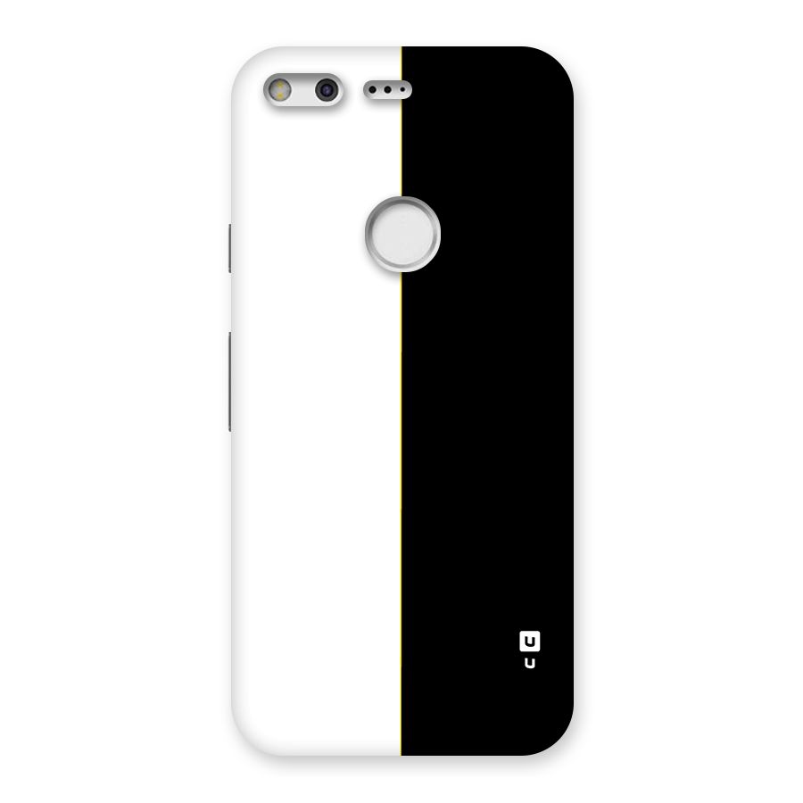 White Black Super Minimalistic Back Case for Google Pixel