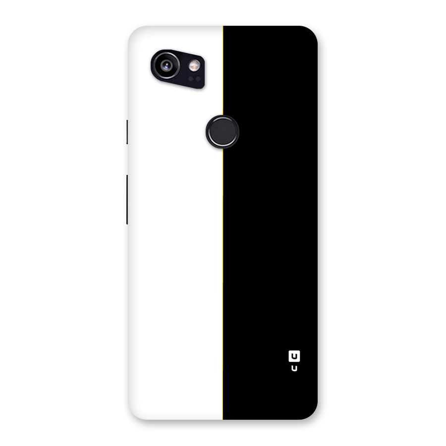 White Black Super Minimalistic Back Case for Google Pixel 2 XL