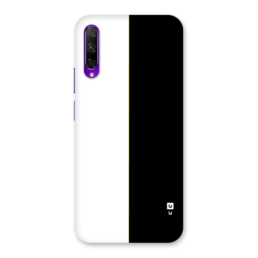 White Black Super Minimalistic Back Case for Honor 9X Pro