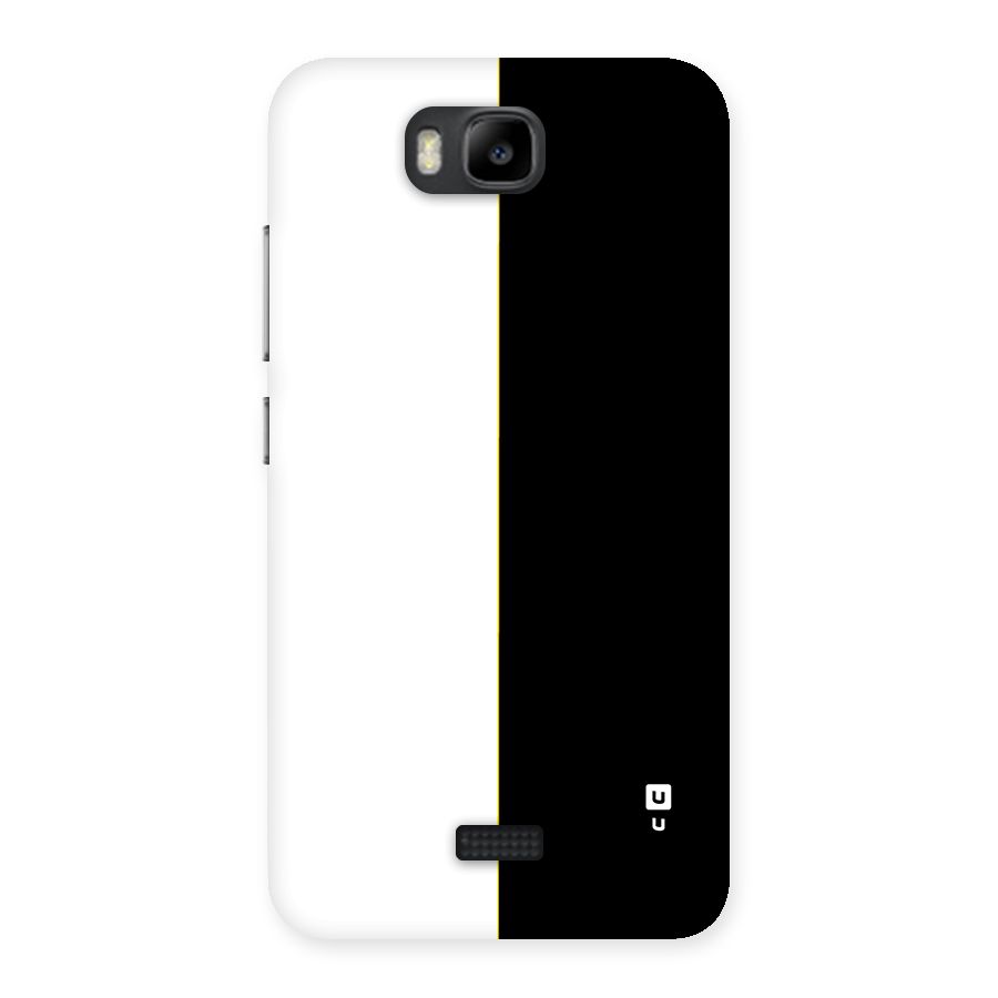 White Black Super Minimalistic Back Case for Honor Bee