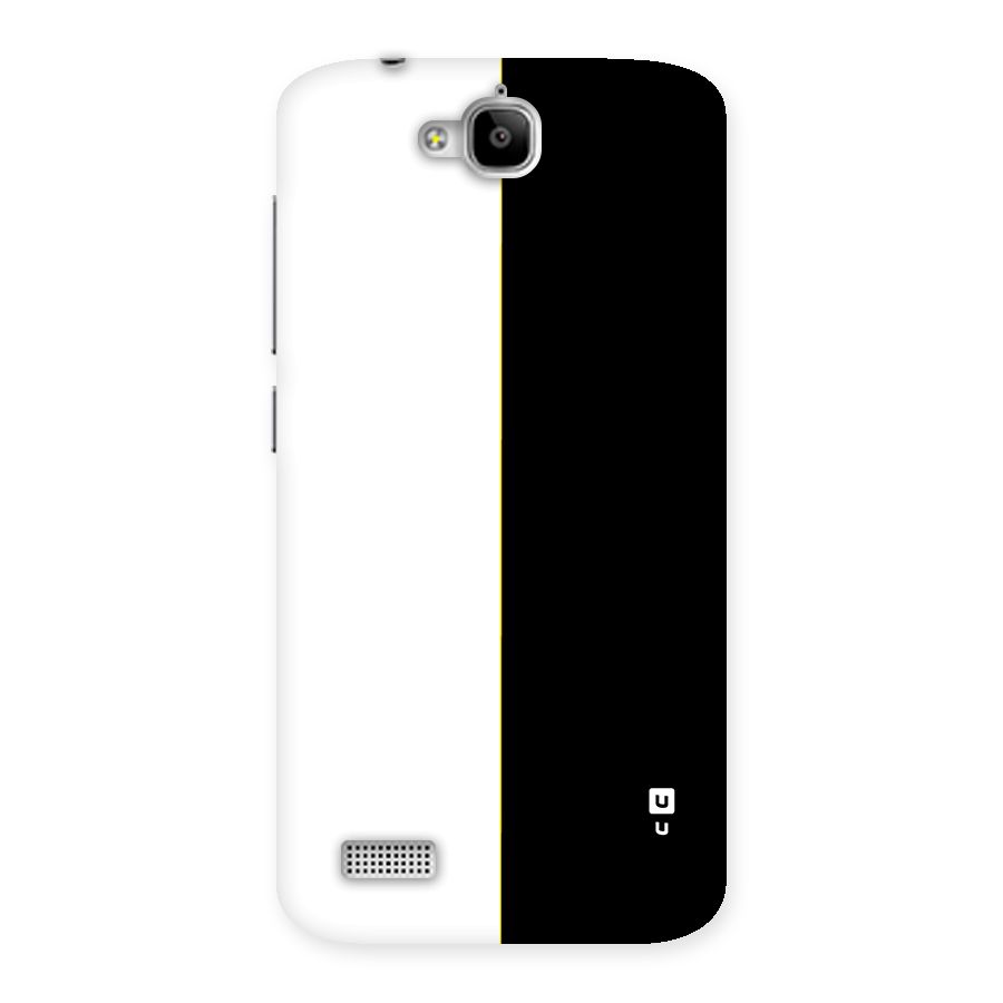 White Black Super Minimalistic Back Case for Honor Holly