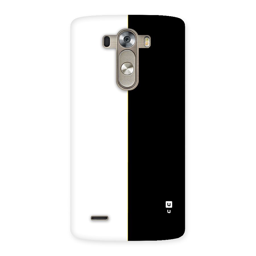 White Black Super Minimalistic Back Case for LG G3