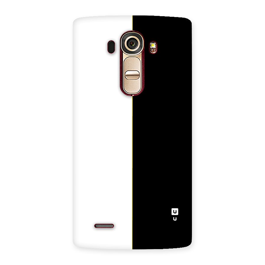 White Black Super Minimalistic Back Case for LG G4