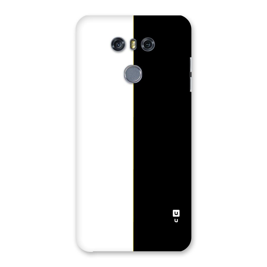 White Black Super Minimalistic Back Case for LG G6