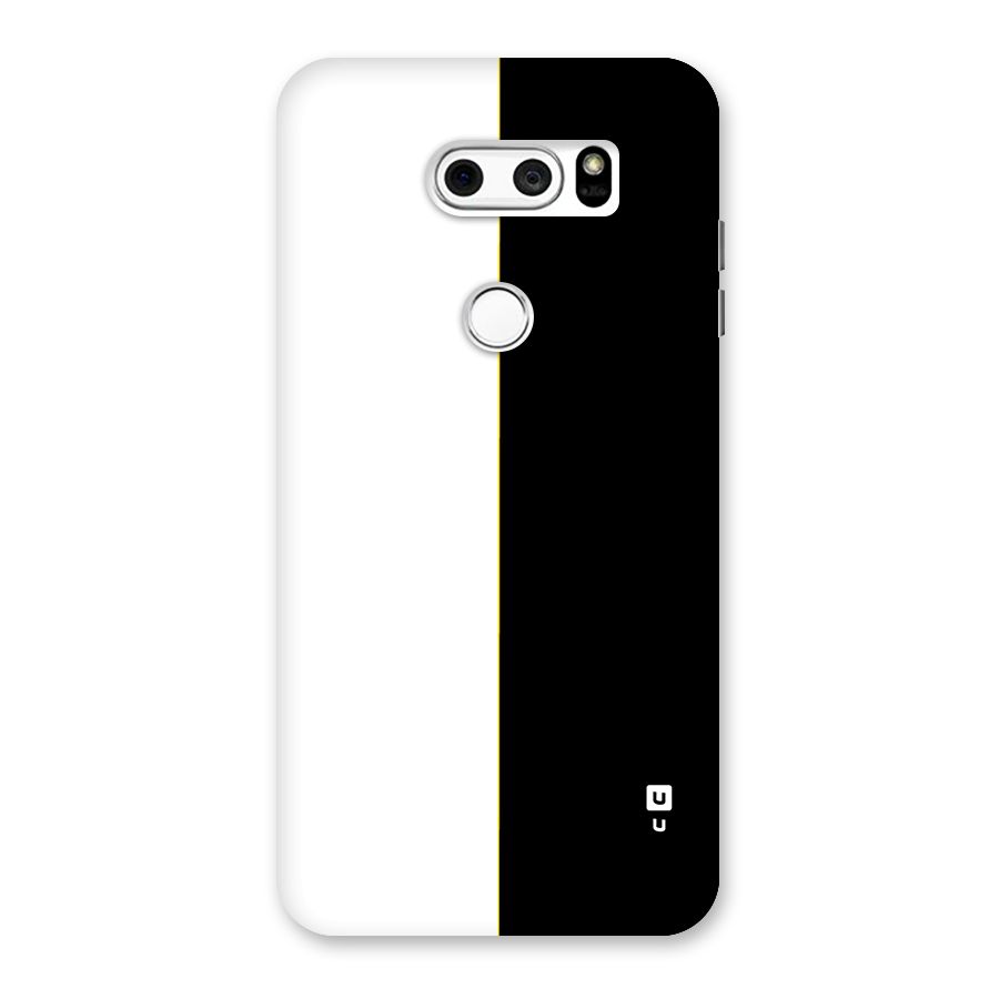 White Black Super Minimalistic Back Case for LG V30