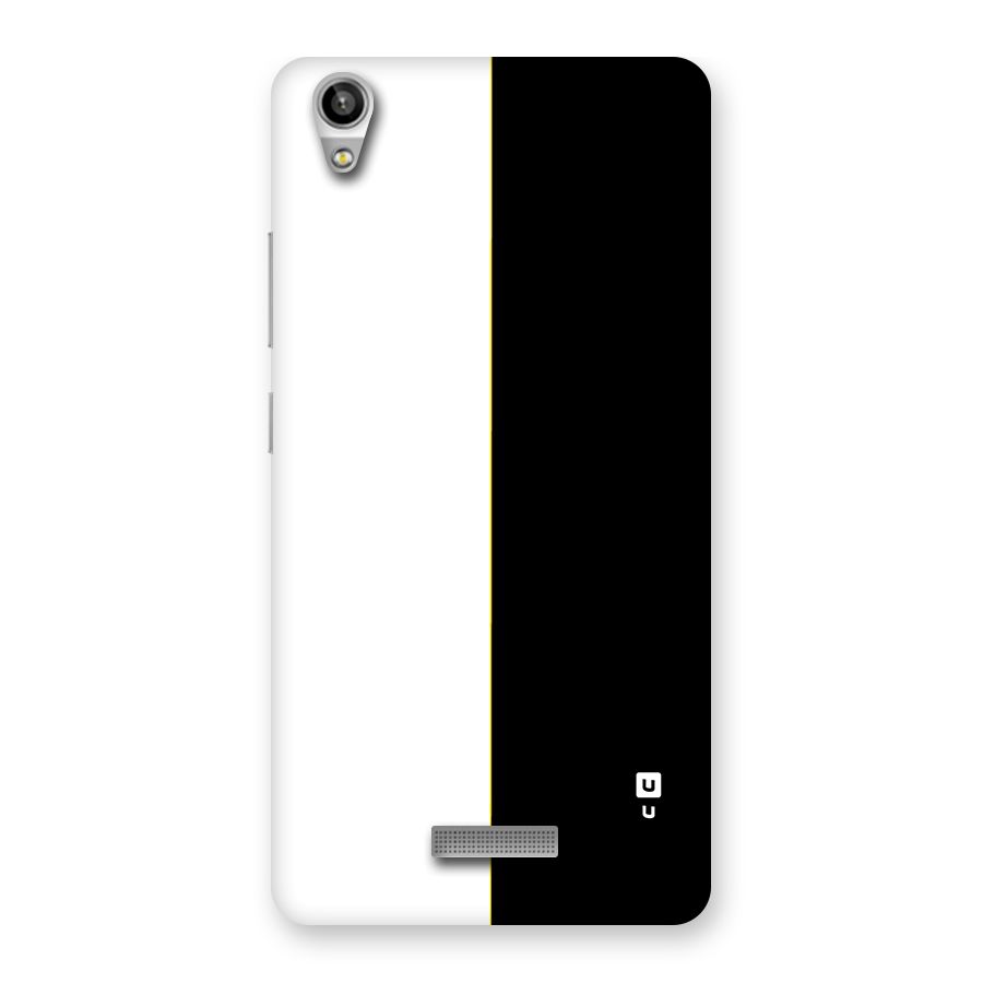 White Black Super Minimalistic Back Case for Lava Pixel V1