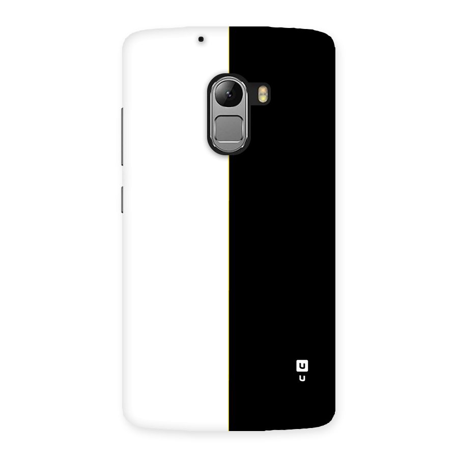 White Black Super Minimalistic Back Case for Lenovo K4 Note