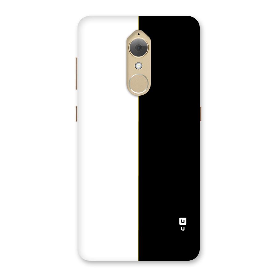 White Black Super Minimalistic Back Case for Lenovo K8