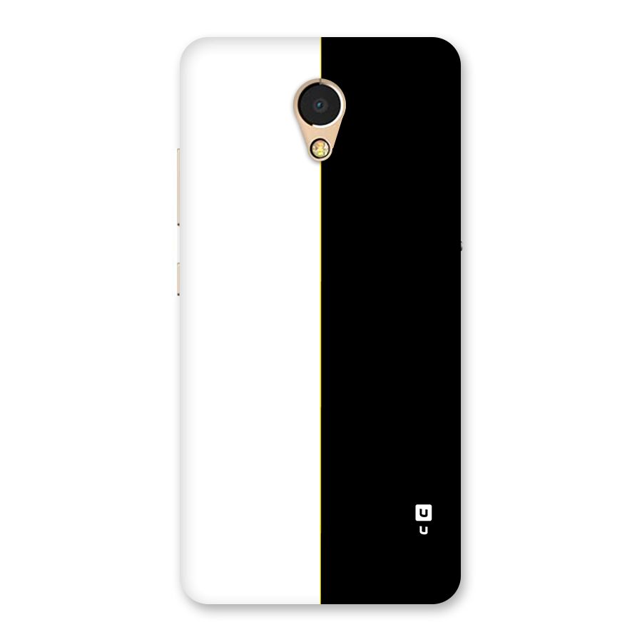 White Black Super Minimalistic Back Case for Lenovo P2