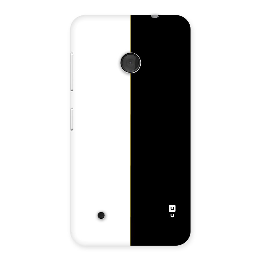 White Black Super Minimalistic Back Case for Lumia 530