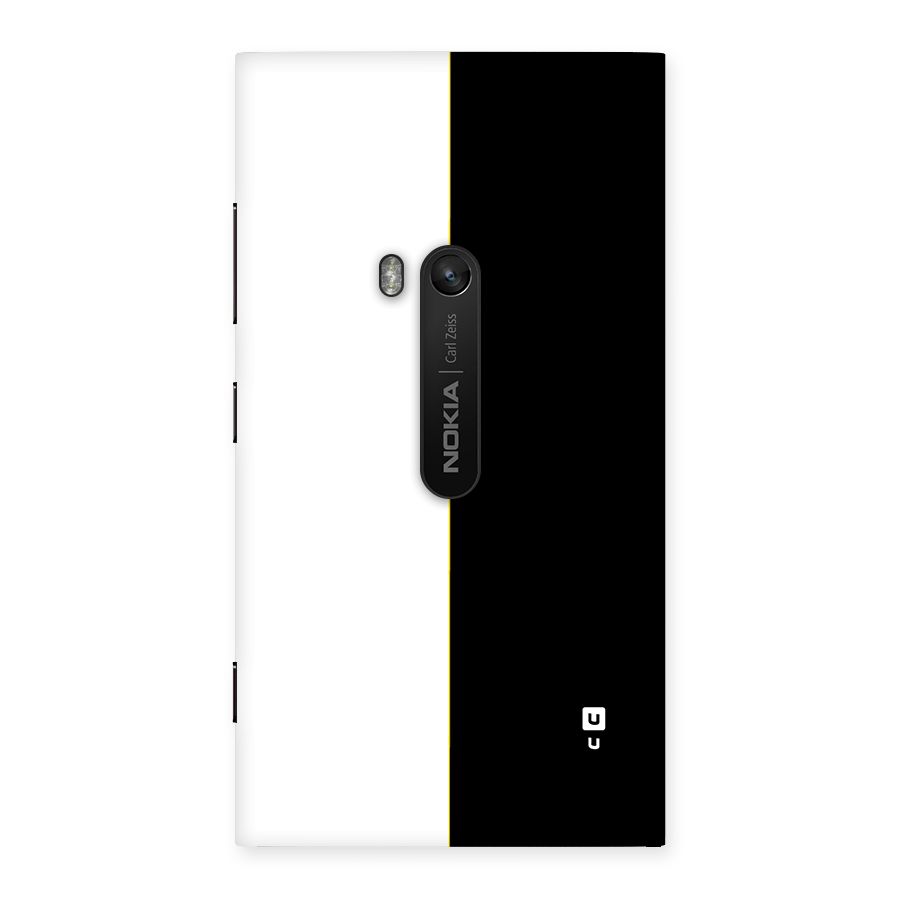 White Black Super Minimalistic Back Case for Lumia 920
