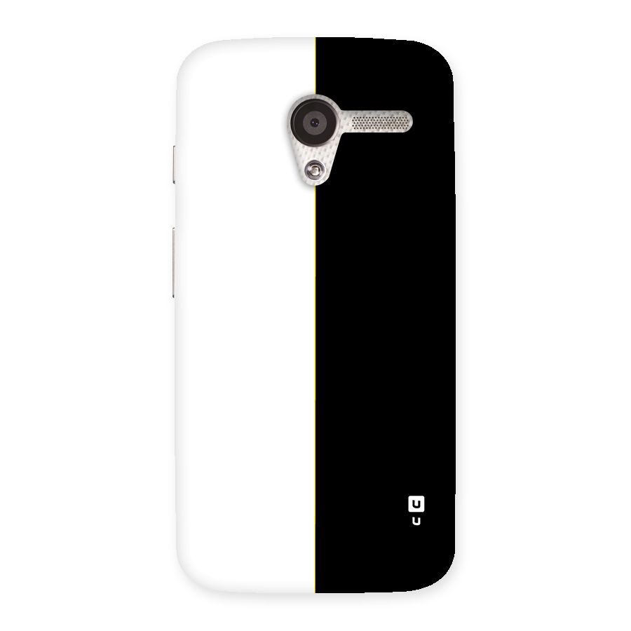 White Black Super Minimalistic Back Case for Moto X