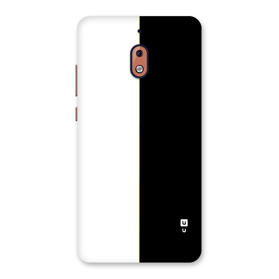 White Black Super Minimalistic Back Case for Nokia 2.1