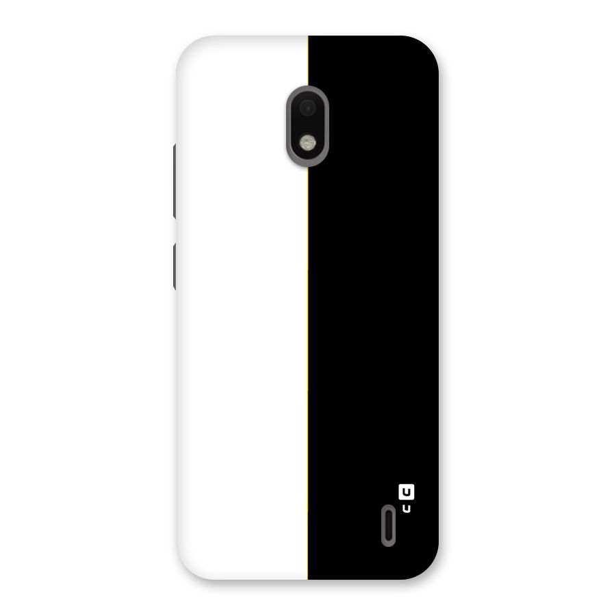 White Black Super Minimalistic Back Case for Nokia 2.2