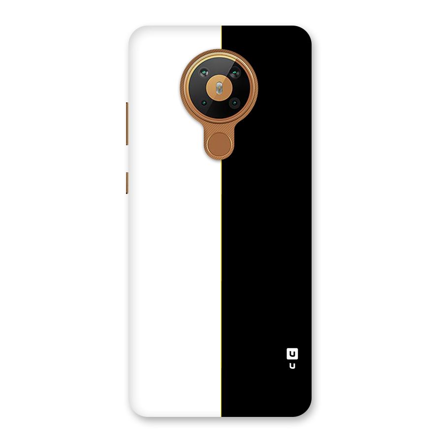 White Black Super Minimalistic Back Case for Nokia 5.3