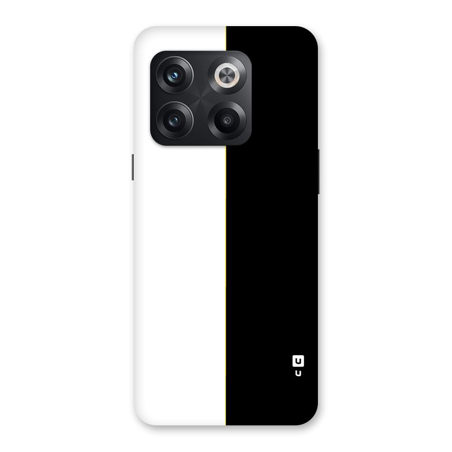 White Black Super Minimalistic Back Case for OnePlus 10T