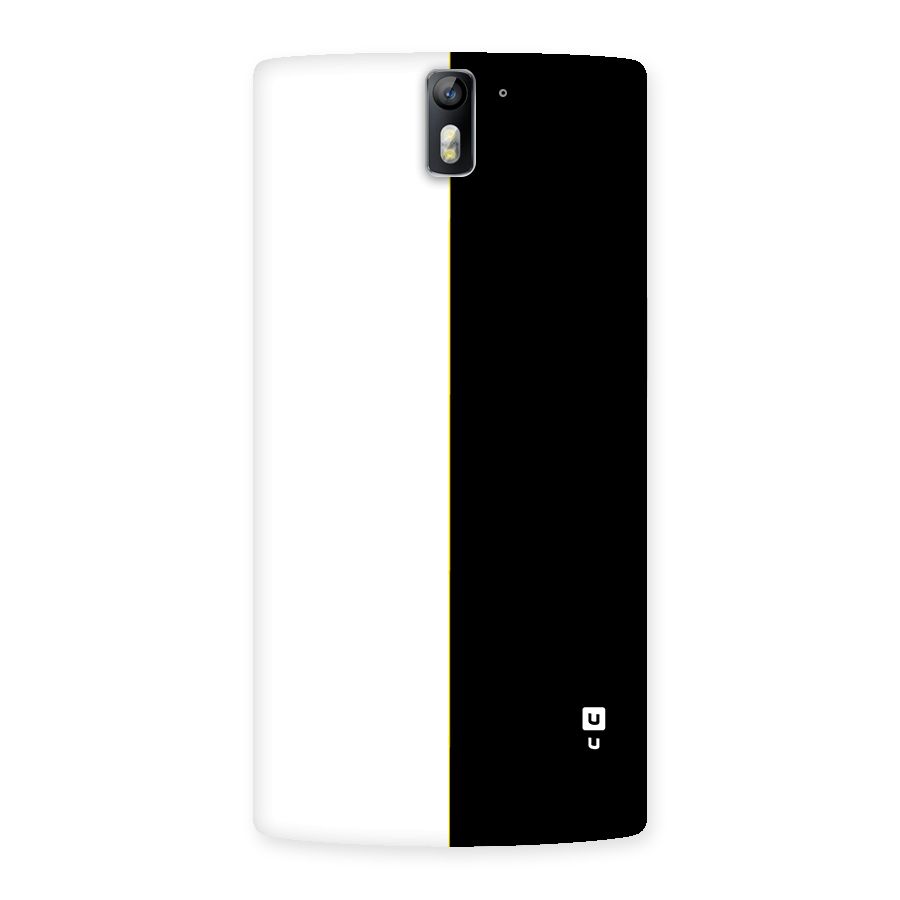 White Black Super Minimalistic Back Case for OnePlus One