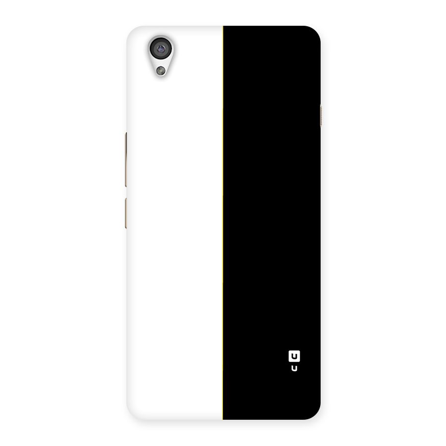 White Black Super Minimalistic Back Case for OnePlus X