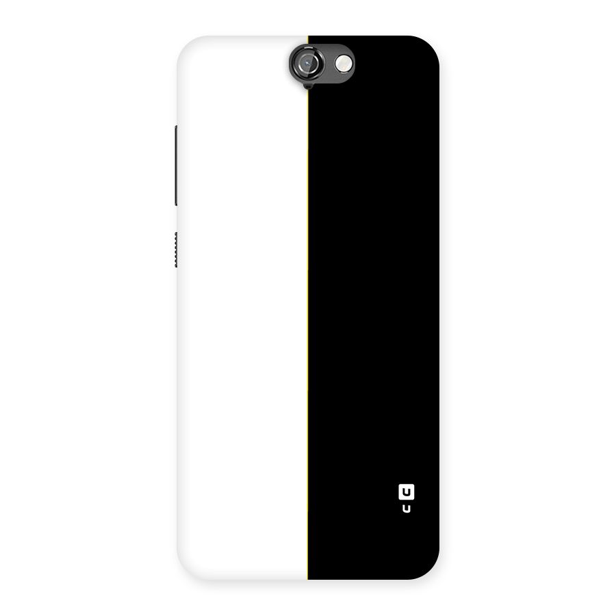 White Black Super Minimalistic Back Case for One A9