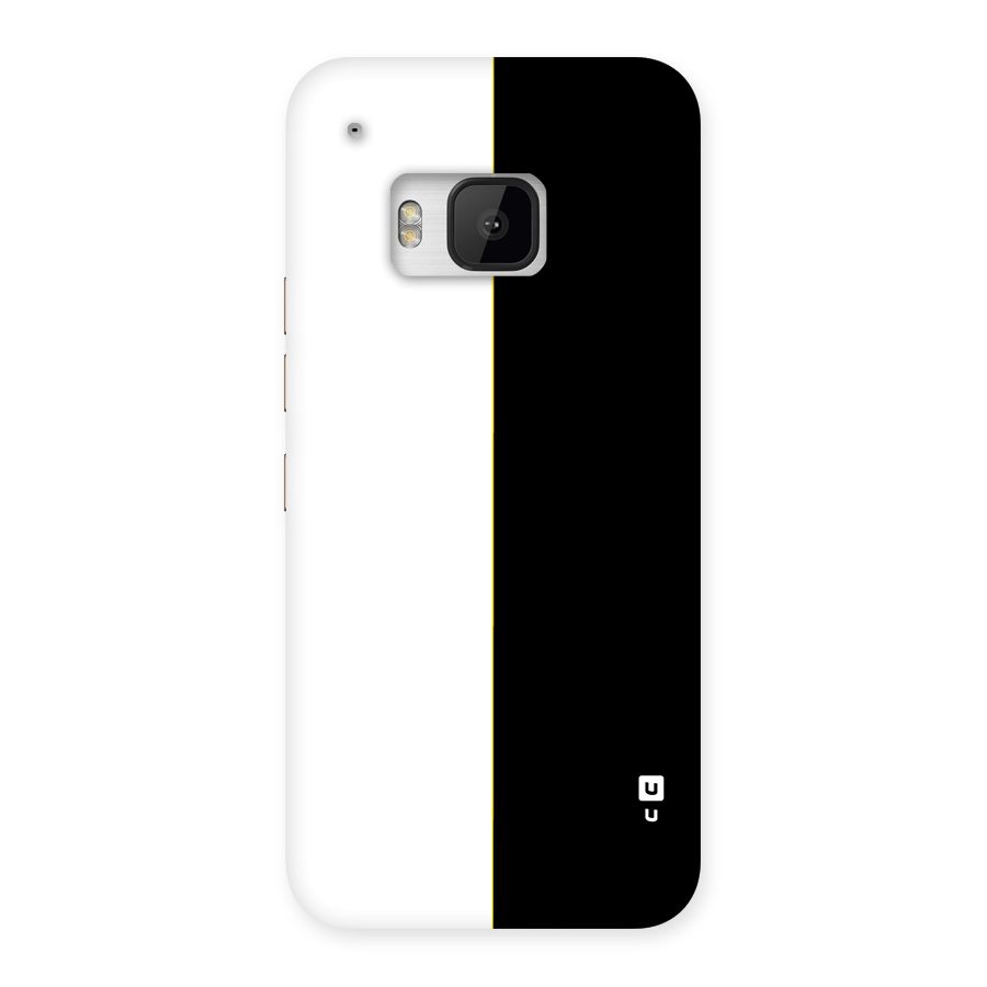 White Black Super Minimalistic Back Case for One M9
