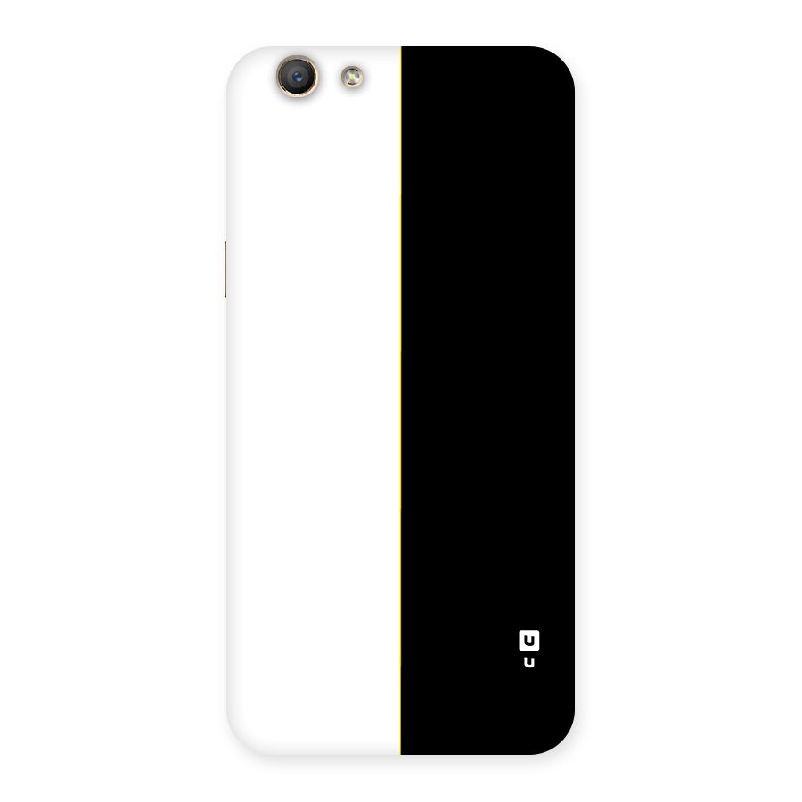 White Black Super Minimalistic Back Case for Oppo A59