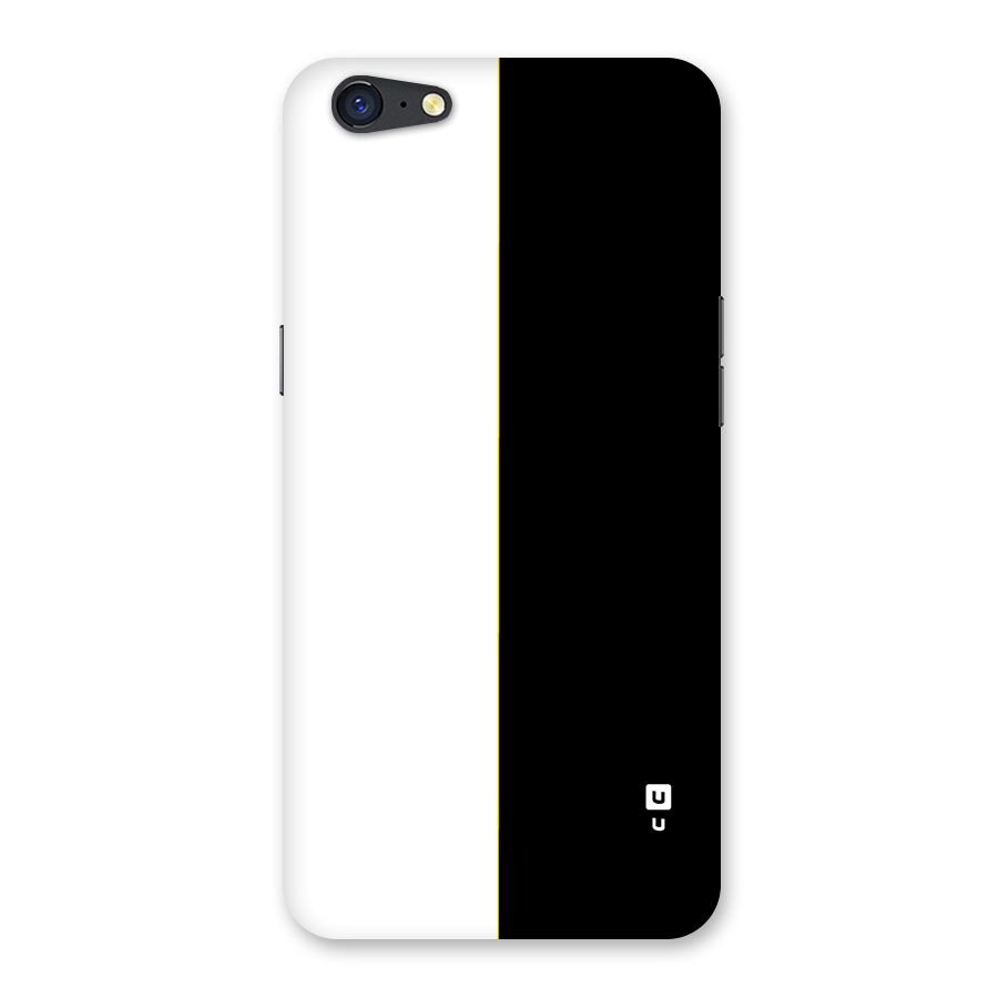 White Black Super Minimalistic Back Case for Oppo A71