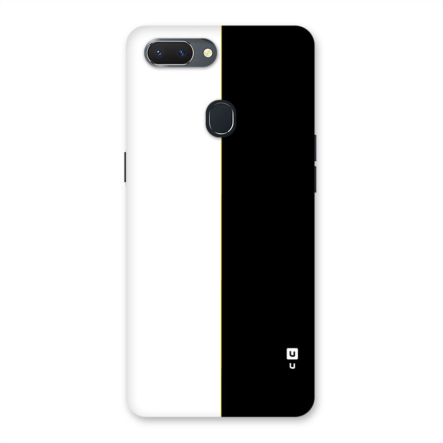 White Black Super Minimalistic Back Case for Realme 2