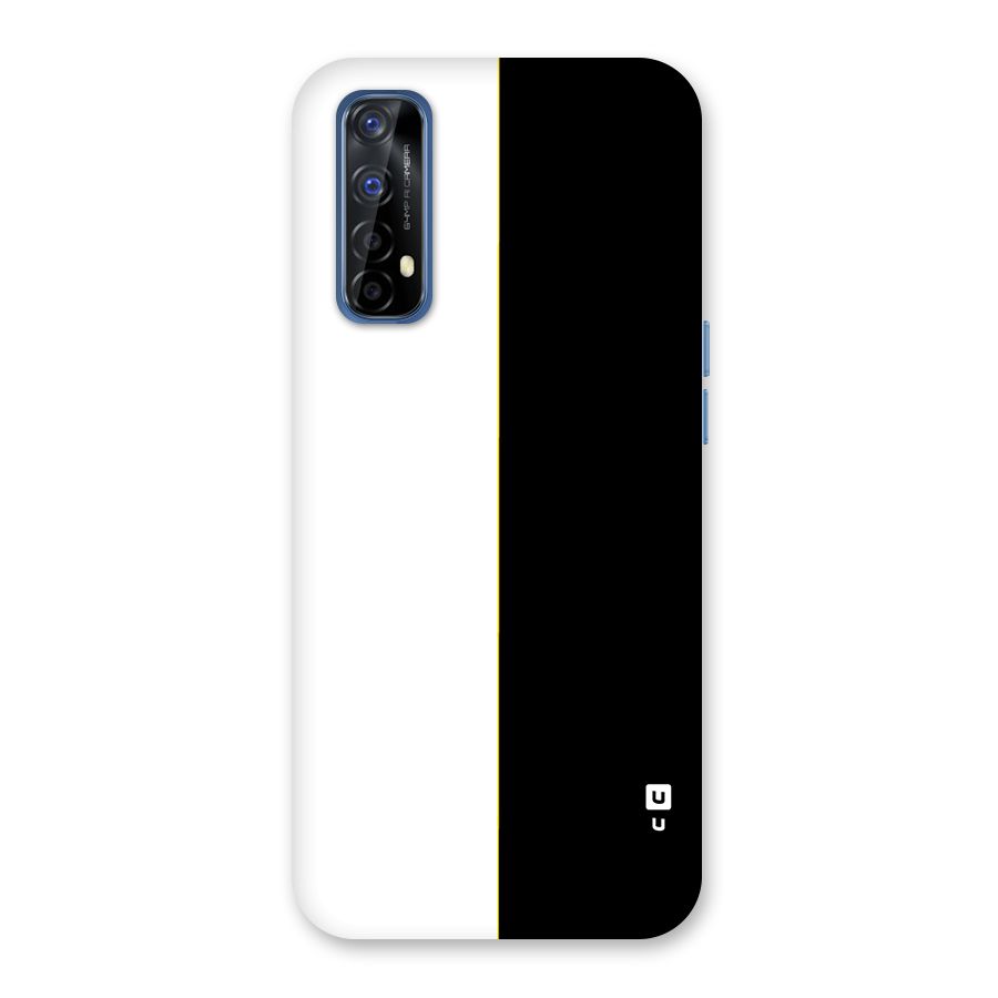 White Black Super Minimalistic Back Case for Realme 7