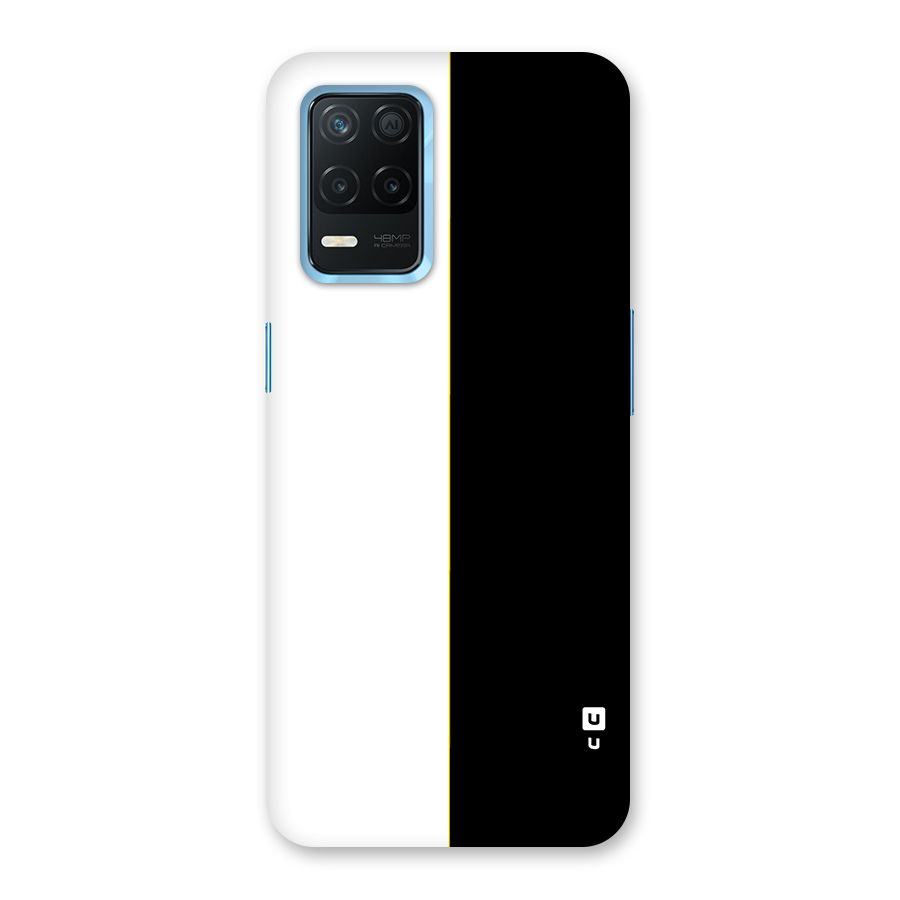 White Black Super Minimalistic Back Case for Realme 8 5G