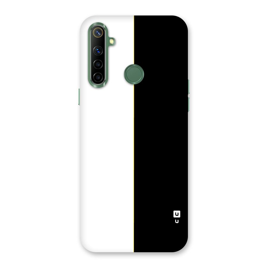 White Black Super Minimalistic Back Case for Realme Narzo 10
