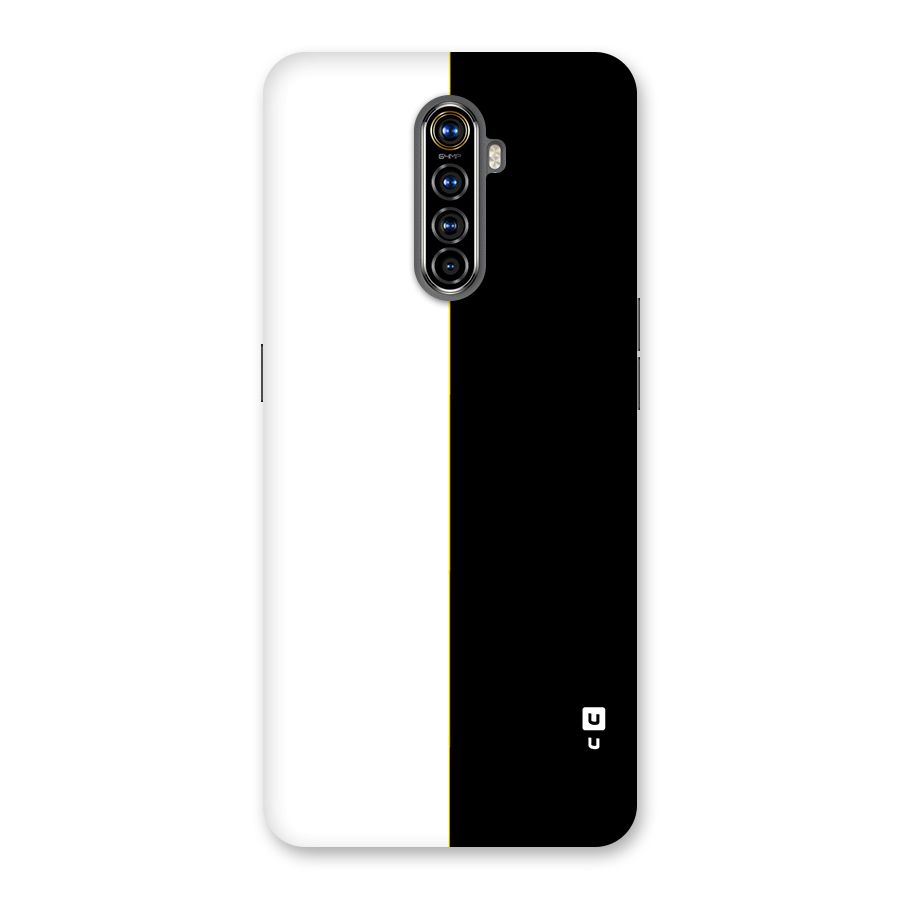 White Black Super Minimalistic Back Case for Realme X2 Pro